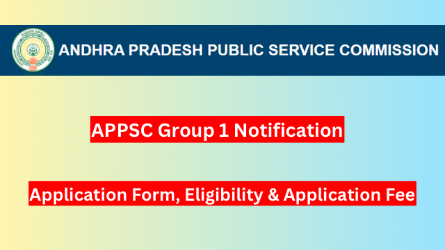 APPSC Group 1 Notification