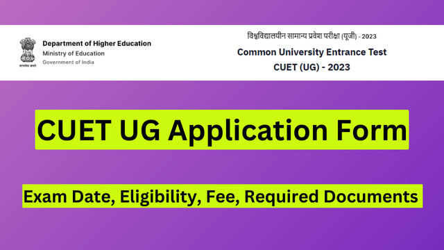 CUET UG Application Form