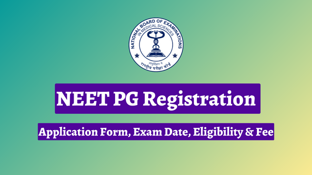 NEET PG Registration