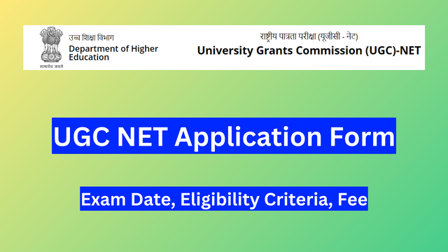UGC NET Application Form