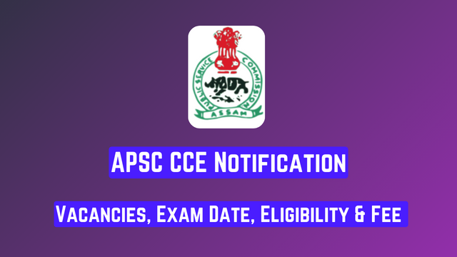 APSC CCE Notification
