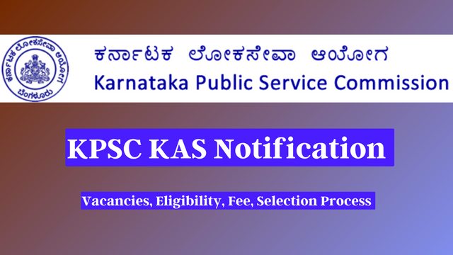 KPSC KAS Notification