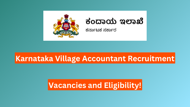 Karnataka Village Accountant Recruitment 